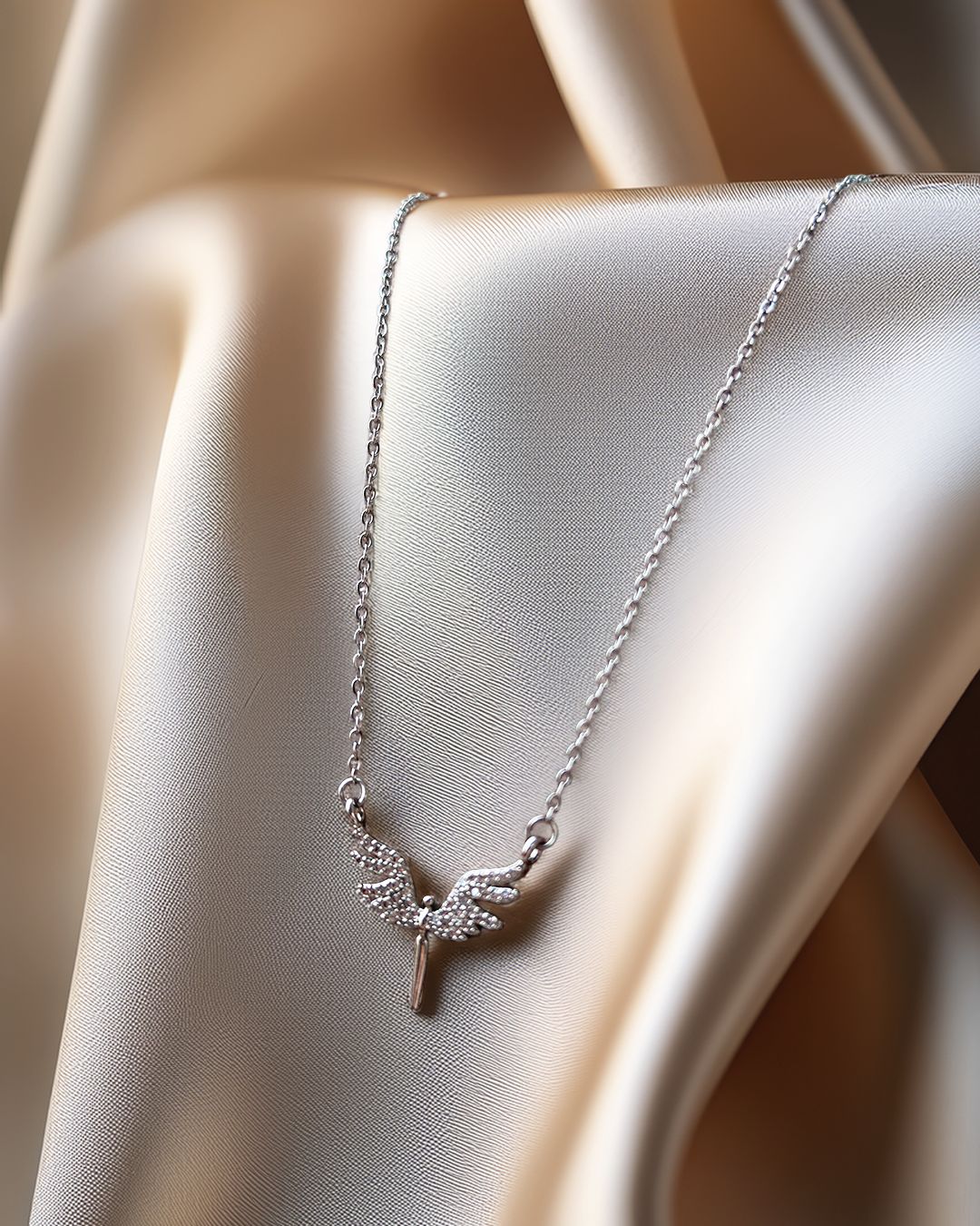 VIXA Guardian Silver Wings | Işıltılı Melek Kanadı Tasarımı